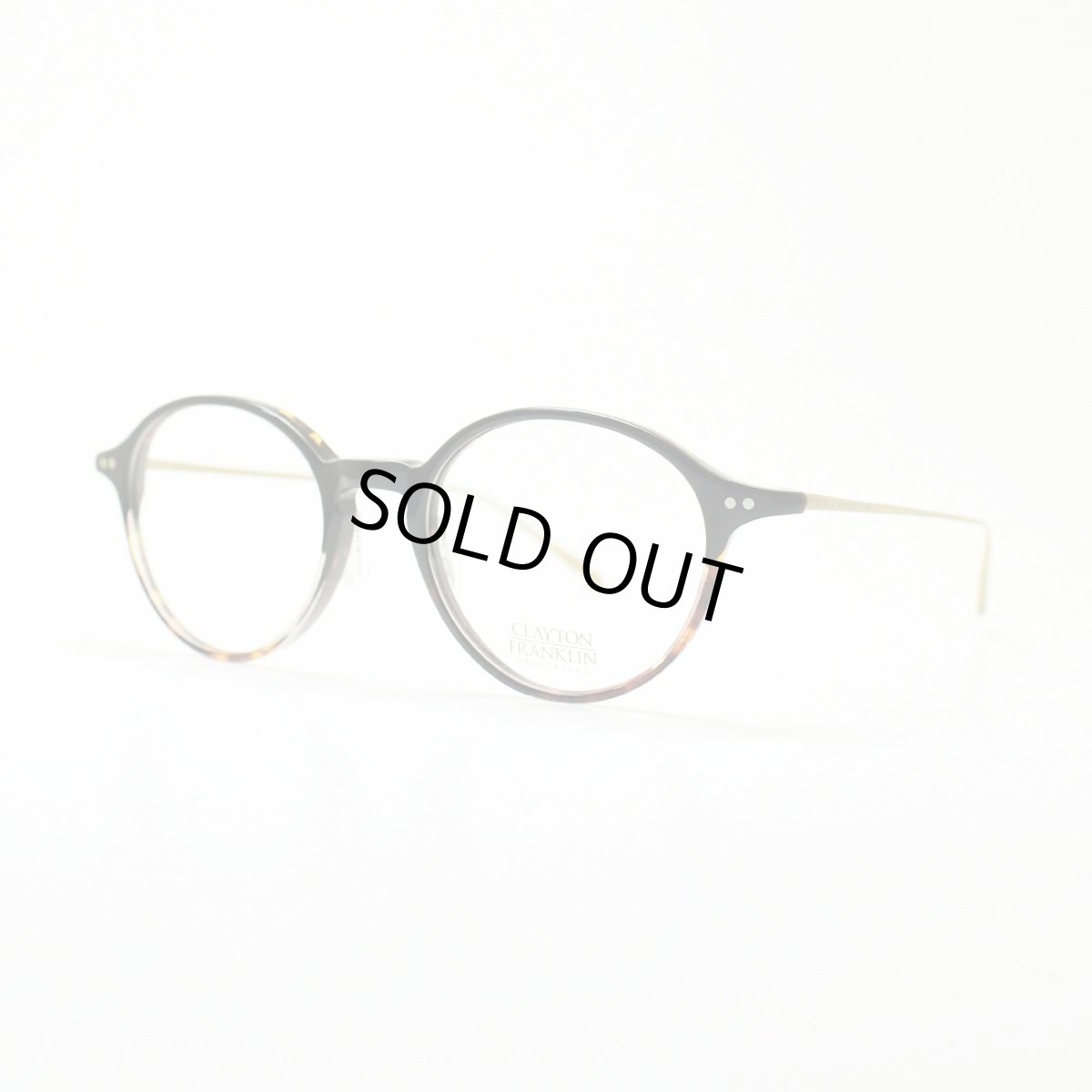 画像2: CLAYTON FRANKLIN クレイトンフランクリン 766 BKDH （ブラックデミハーフ/デモレンズ）  綾瀬はるか ベンザブロック ＣＭ着用モデル (2)