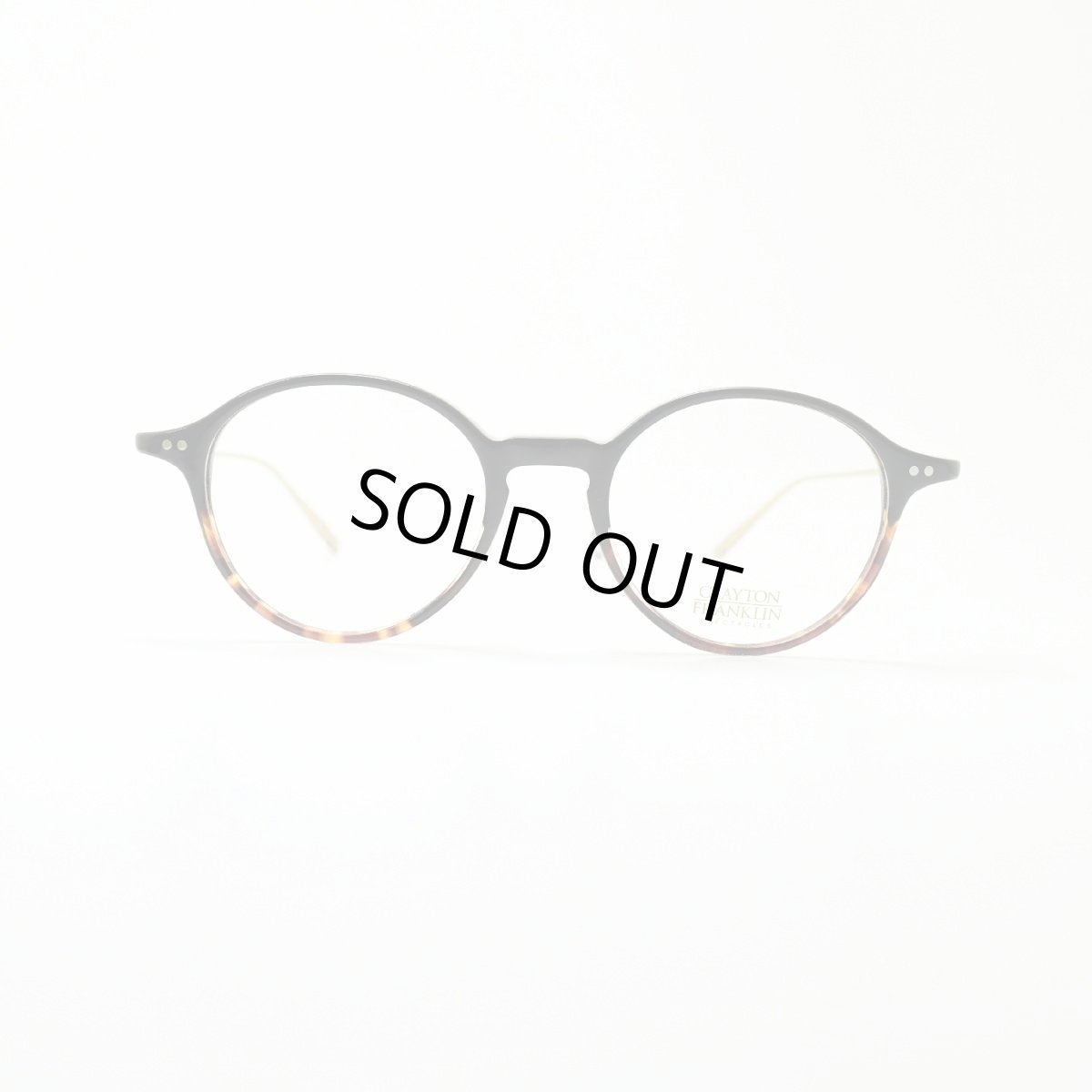 画像3: CLAYTON FRANKLIN クレイトンフランクリン 766 BKDH （ブラックデミハーフ/デモレンズ）  綾瀬はるか ベンザブロック ＣＭ着用モデル (3)