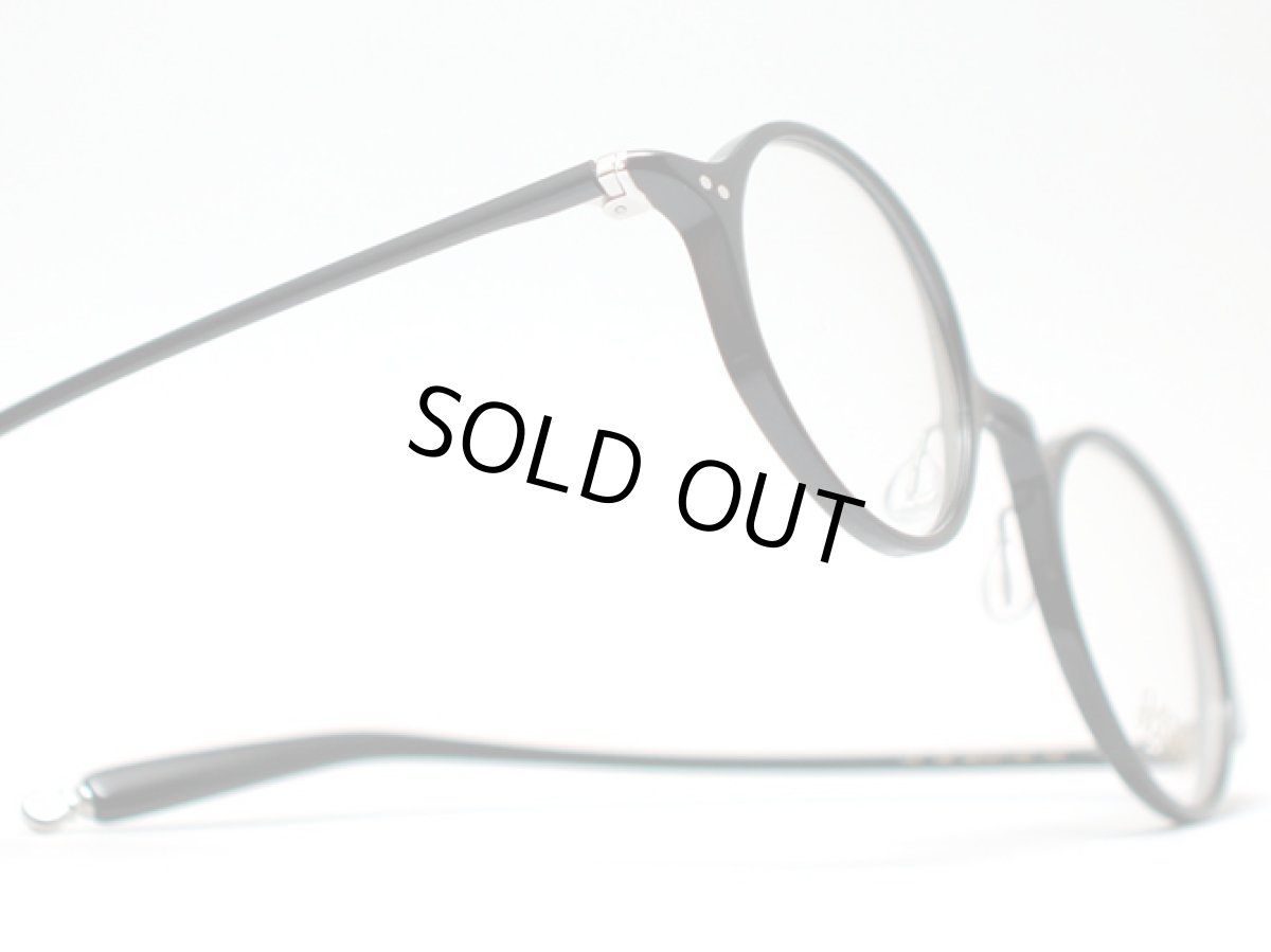 画像3: CLAYTON FRANKLIN クレイトンフランクリン メガネフレーム CF735-BK ブラック/クリアデモレンズ 丸メガネ ラウンド 細リム (3)