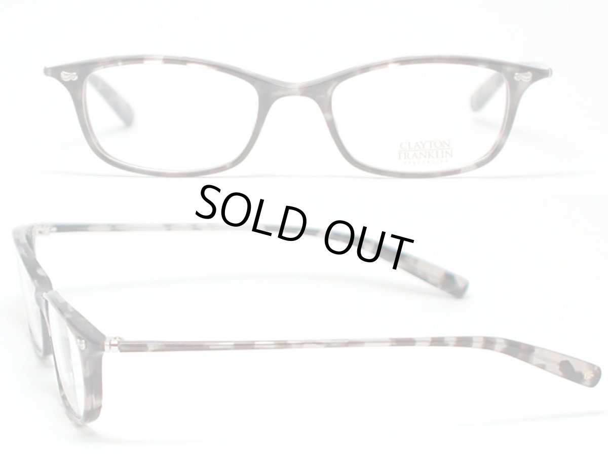画像2: CLAYTON FRANKLIN クレイトンフランクリン メガネフレーム CF734-VGT グレートートイズ/クリアデモレンズ (2)