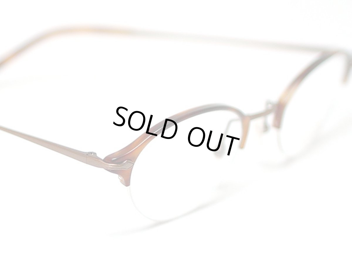 画像3: CLAYTON FRANKLIN クレイトンフランクリン メガネフレーム CF589-BR アンティークゴールド/クリアデモレンズ (3)