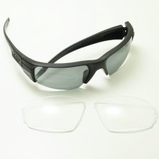 画像1: ESS イーエスエス CROWBAR 2LENS クロウバー 2枚レンズ ロゴブラック ブラック/スモークグレイ/クリア メガネ 眼鏡 めがね メンズ レディース おしゃれ ブランド 人気 おすすめ フレーム 流行り 度付き レンズ サングラス (1)
