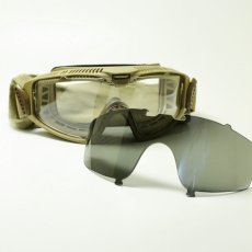 画像1: ESS イーエスエス INFLUX インフラックス EE-7018-03　テレインタン/クリア/スモークグレー メガネ 眼鏡 めがね メンズ レディース おしゃれ ブランド 人気 おすすめ フレーム 流行り 度付き レンズ サングラス (1)