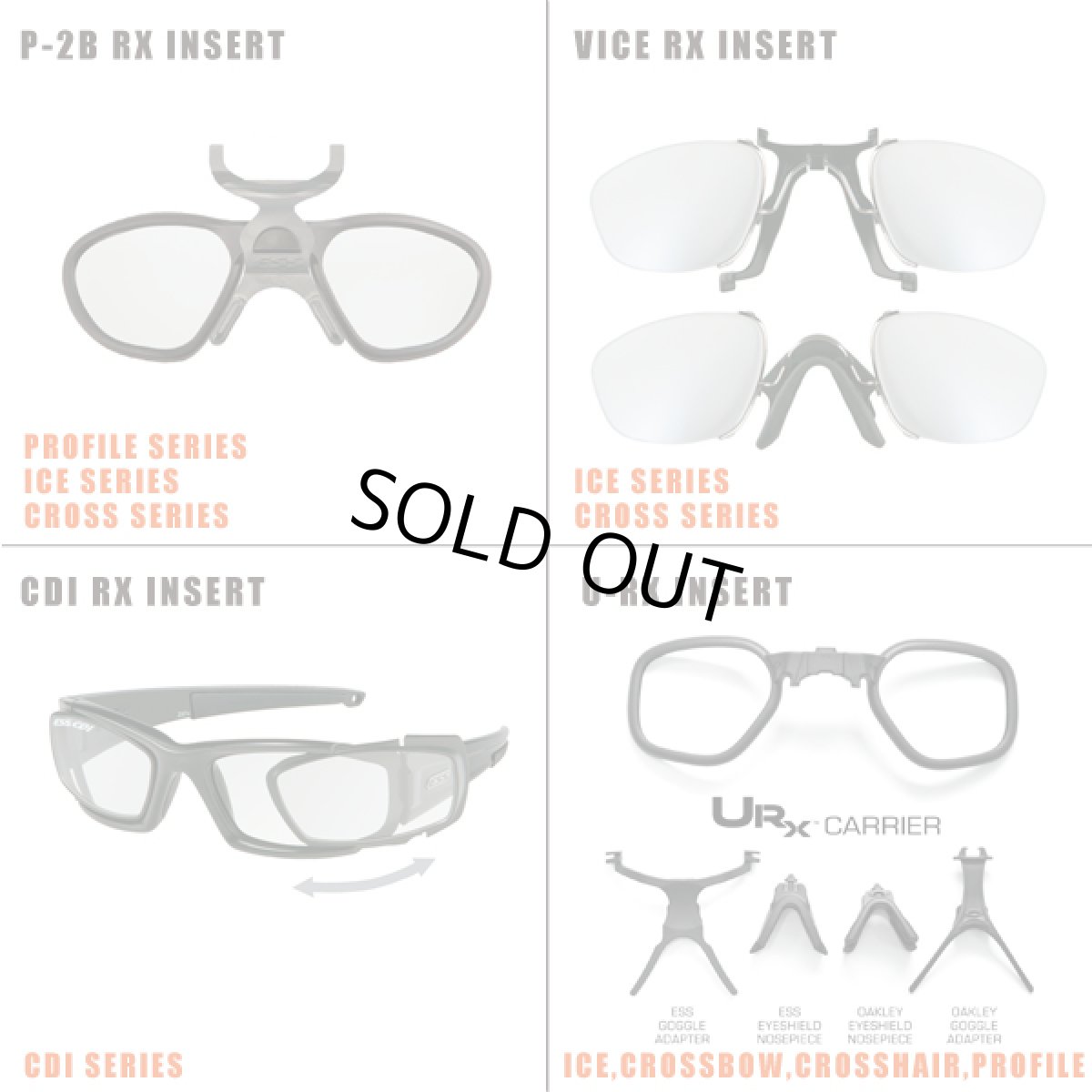 画像2: 度付レンズ対応クリップ ESS イーエスエス サングラス RX INSERT CROSSBOW クロスボウ /SUPPRESSOR サプレッサー /CROSSHAIR クロスヘア /CDI/PROFILE プロファイル /ICE アイス 対応 (2)