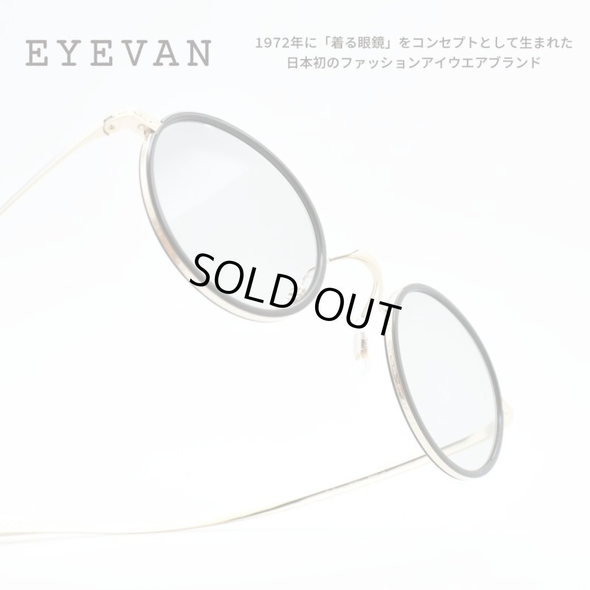 画像1: EYEVAN アイヴァン BALURE-SUN col-PBK/G 45サイズ (1)