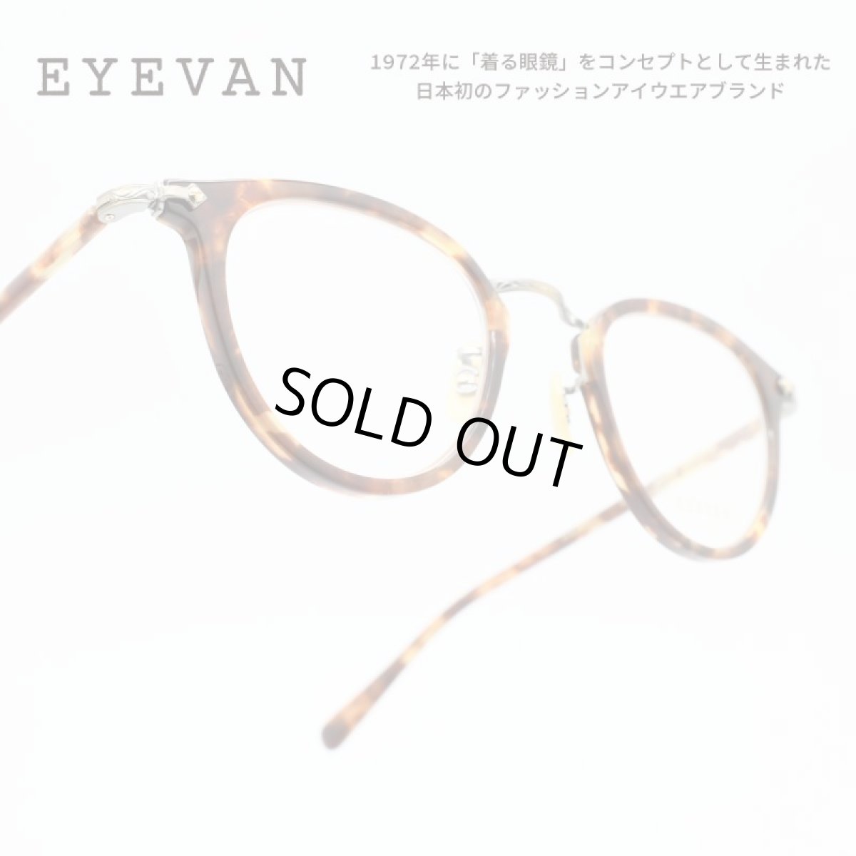 画像1: EYEVAN アイヴァン E-0513 col-TORT2/AG 45サイズ (1)