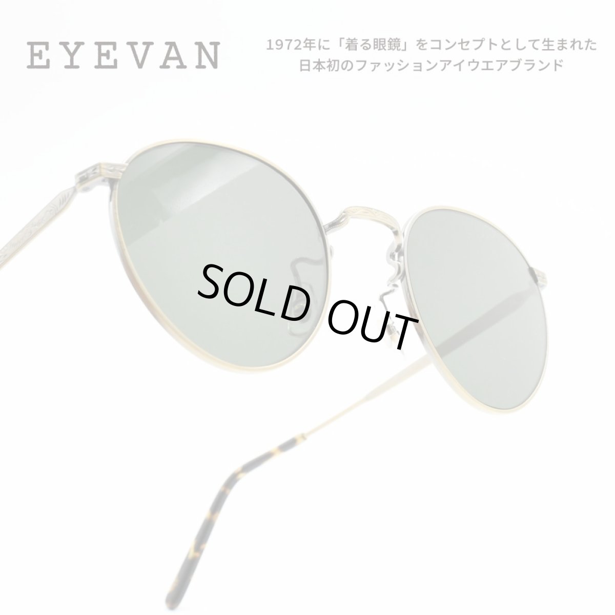 画像1: EYEVAN アイヴァン E-0020-SG col-AG lens-GRY 47サイズ (1)