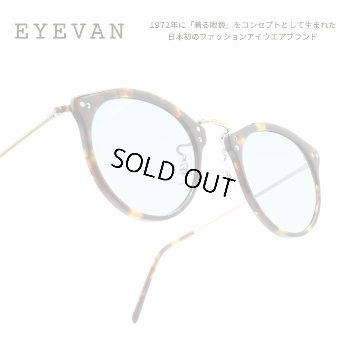 画像1: EYEVAN アイヴァン E-0951-SG col-DM/AG lens-BLU 47サイズ (1)