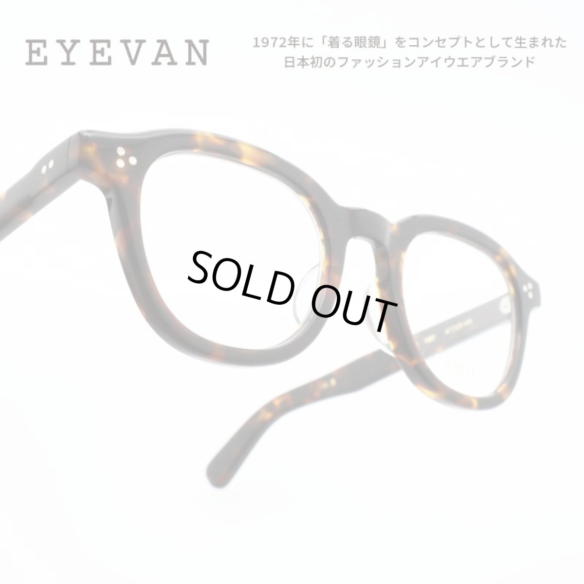 画像1: EYEVAN アイヴァン Kirk col-TORT 47サイズ (1)