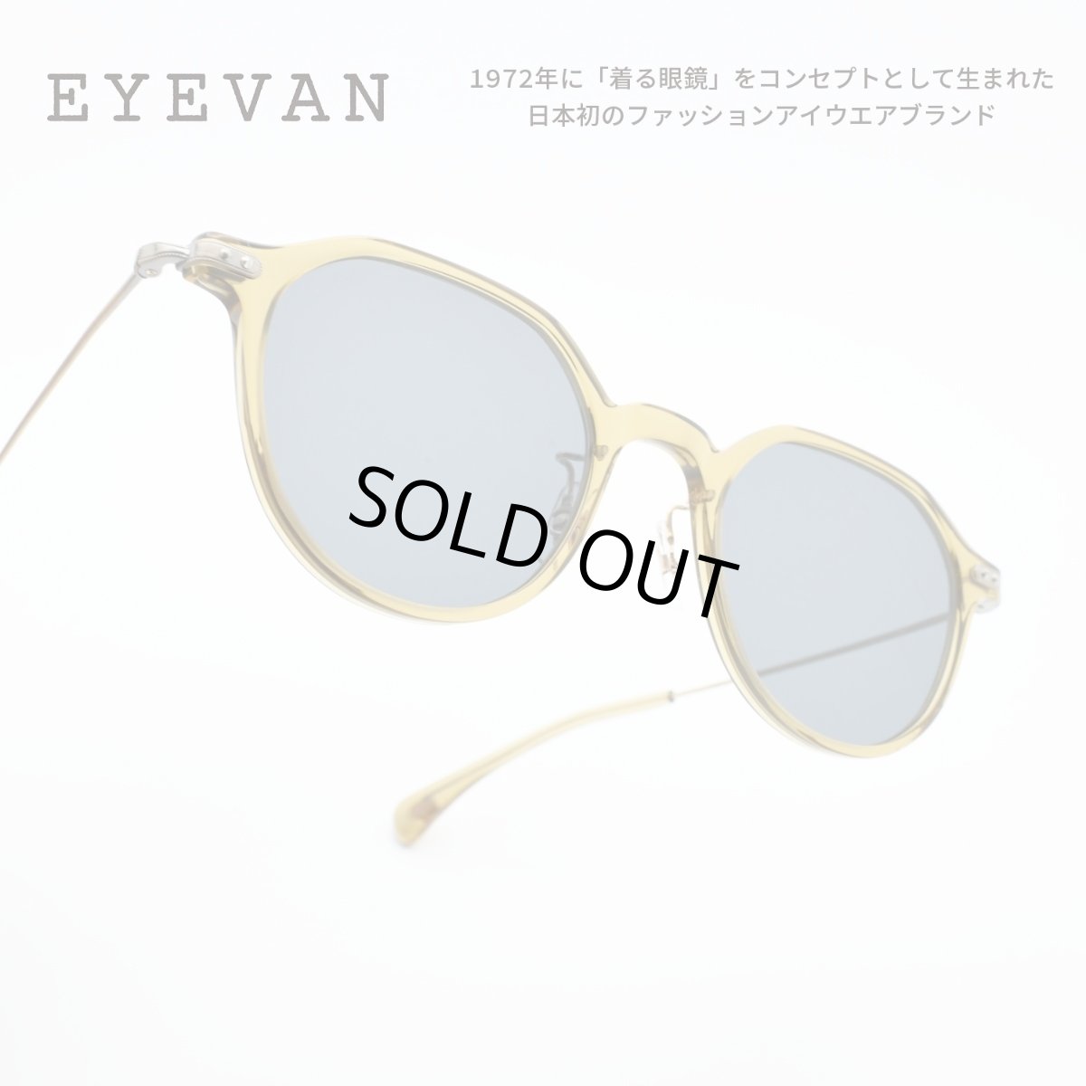画像1: EYEVAN アイヴァン Ramsey-C col-MDG-BK 49サイズ (1)