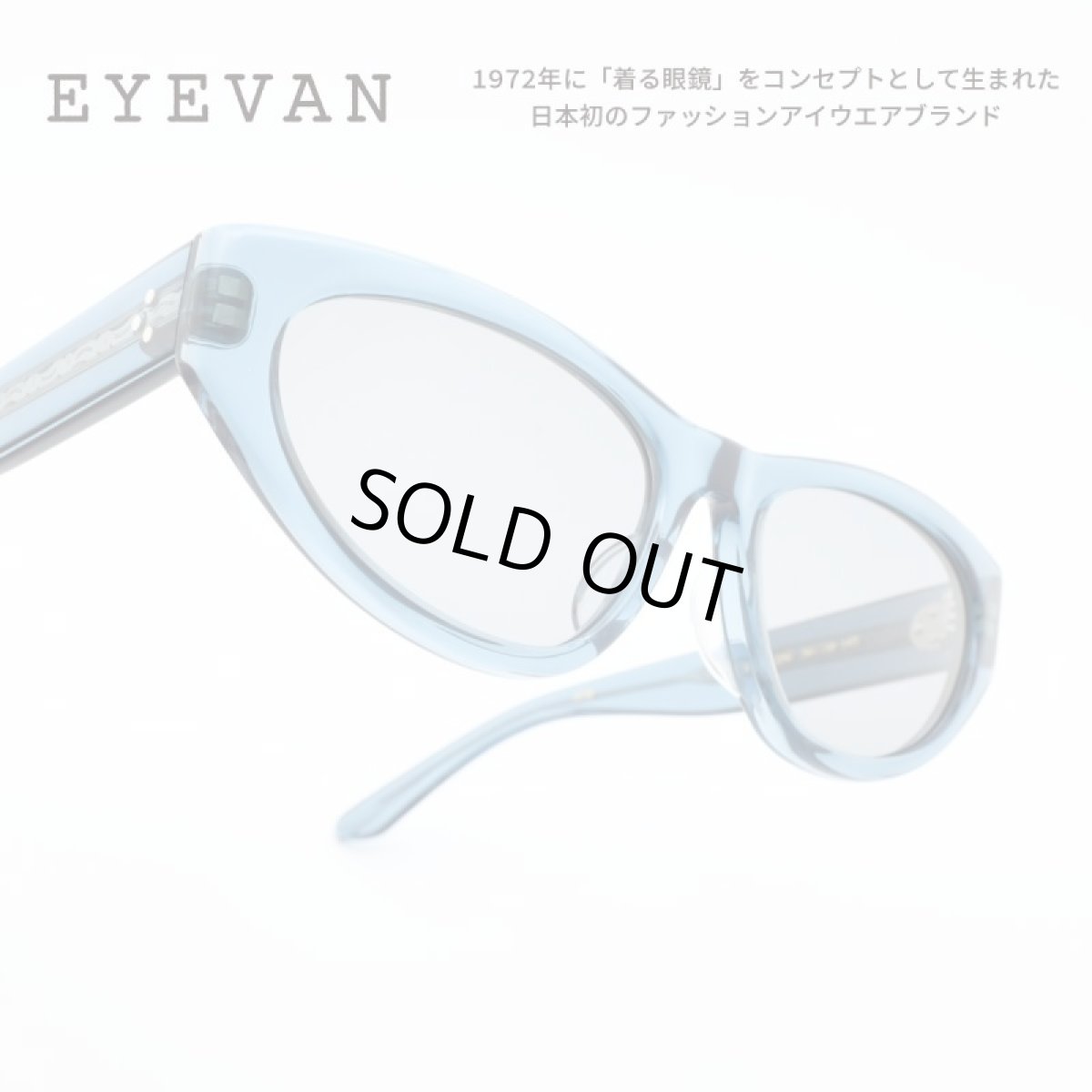 画像1: EYEVAN アイヴァン Regina col-IDG-GRY 56サイズ (1)