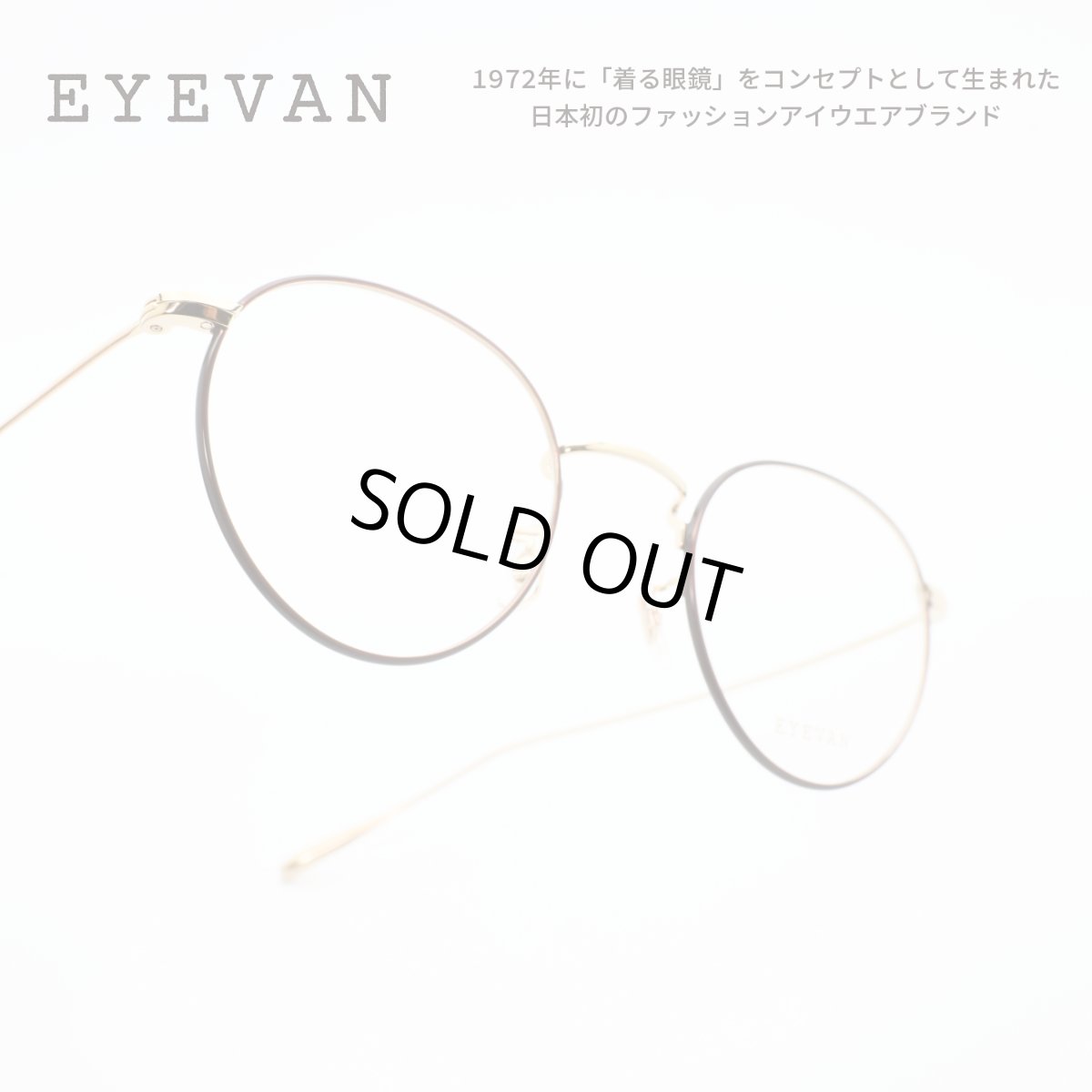 画像1: EYEVAN アイヴァン Sparkle-R col-G-C 47サイズ (1)