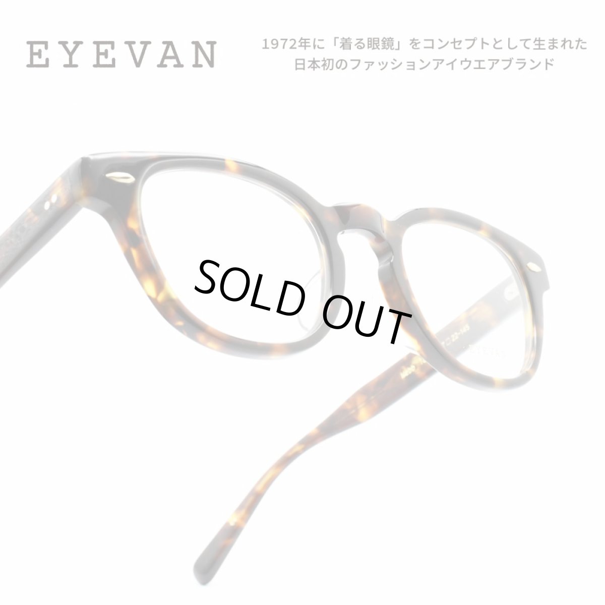 画像1: EYEVAN アイヴァン WEBB col-TORT 47サイズ (1)