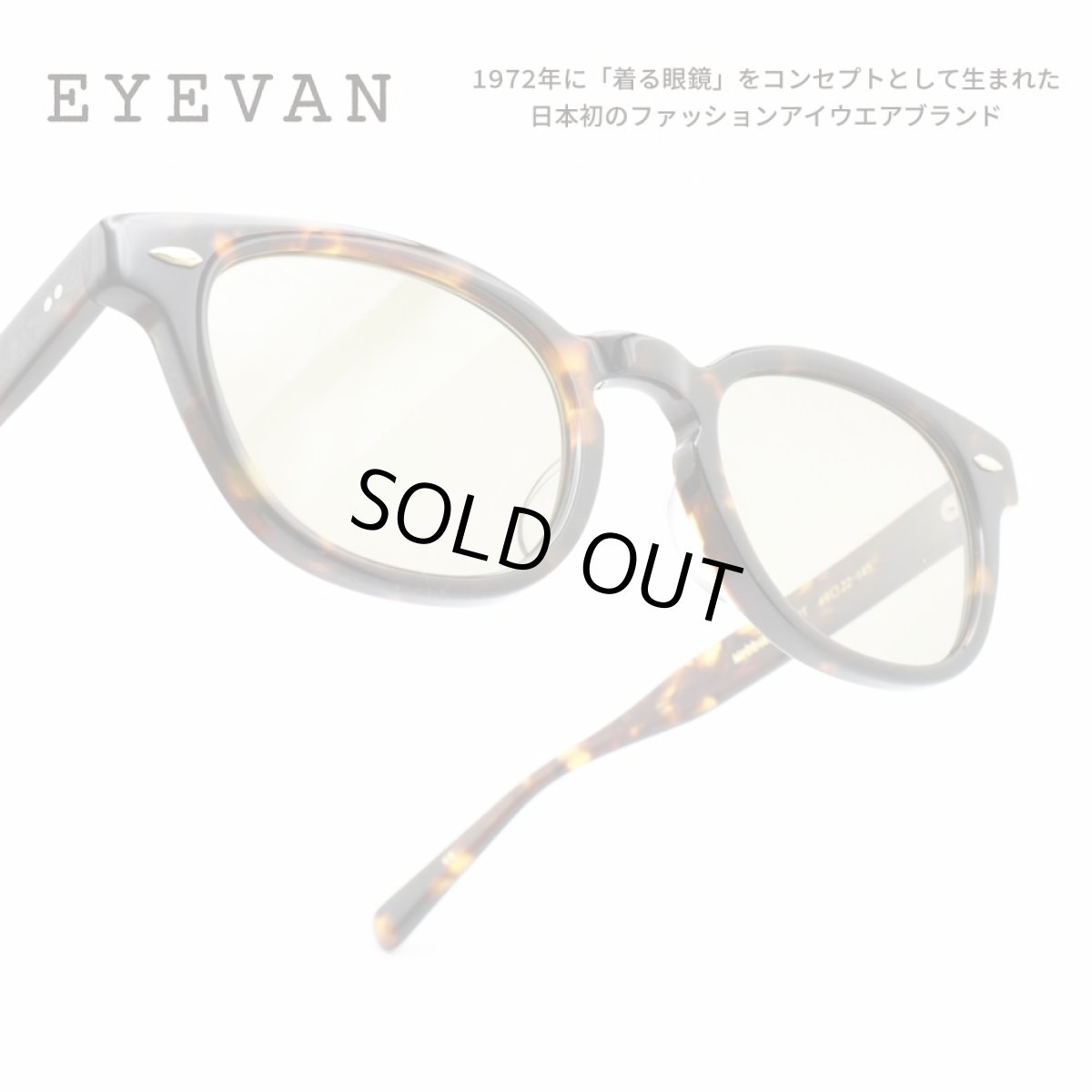 画像1: EYEVAN アイヴァン WEBB col-TORT/BR PL 49サイズ (1)