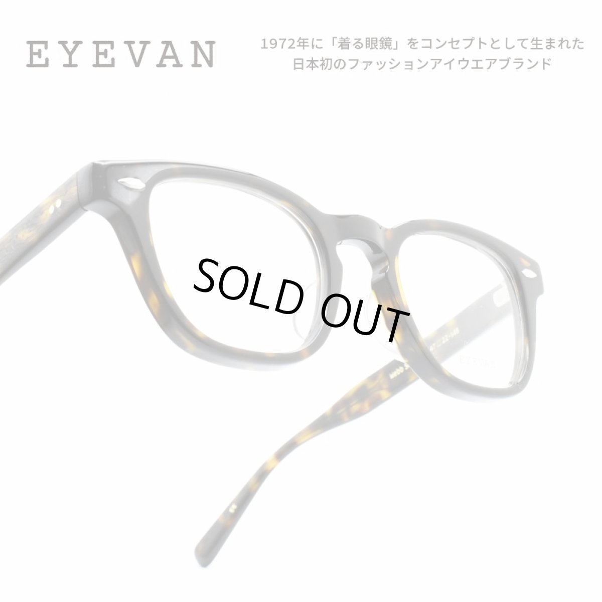 画像1: EYEVAN アイヴァン WEBB SQ col-DT 47サイズ (1)