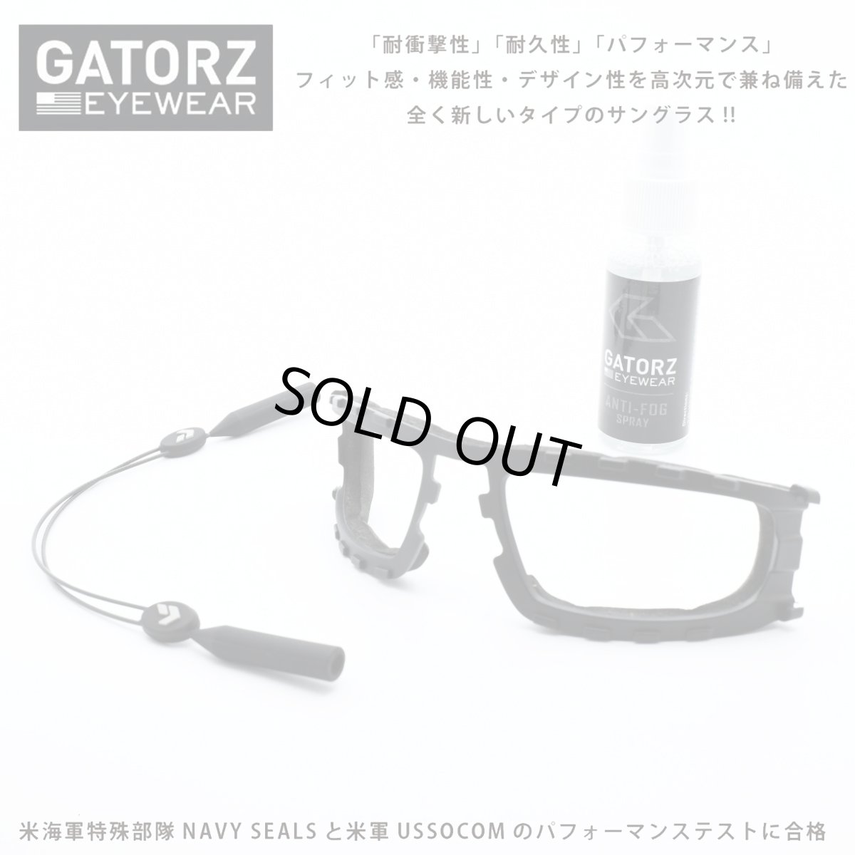 画像1: GATORZ ゲイターズ 24NEW MAGNUM 専用ガスケットキット GZ-GKSCMAG MANUM専用ガスケット、サングラスコード、防曇スプレーのセット商品 (1)