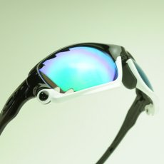 画像1: GOODMAN LENS MANUFACTURE グッドマンレンズマニュファクチャー OAKLEY JAWBONE オークリージョウボーン 用交換レンズ グレーベース/グリーンミラー OAKLEY-JAWBONE-JB-P104 (1)