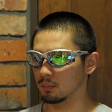 画像2: GOODMAN LENS MANUFACTURE グッドマンレンズマニュファクチャー OAKLEY JAWBONE / RACING JACKET オークリージョウボーン 用交換レンズ クリアパープル/グリーンミラー OAKLEY-JAWBONE-JB-P103 (2)