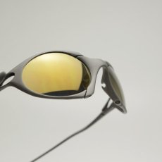 画像2: GOODMAN LENS MANUFACTURE グッドマンレンズマニュファクチャー OAKLEY ROMEO １ ロメオ ワン 用交換レンズ グレーベース/ゴールドミラー ポリカ OAKLEY-ROMEO-RM-P106 (2)