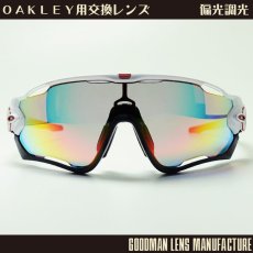 画像1: GOODMAN LENS MANUFACTURE グッドマンレンズマニュファクチャー OAKLEY JAWBREAKER オークリー ジョーブレーカー 用交換レンズ 偏光調光グレー/レッド ベンチレーション *レンズのみ (1)