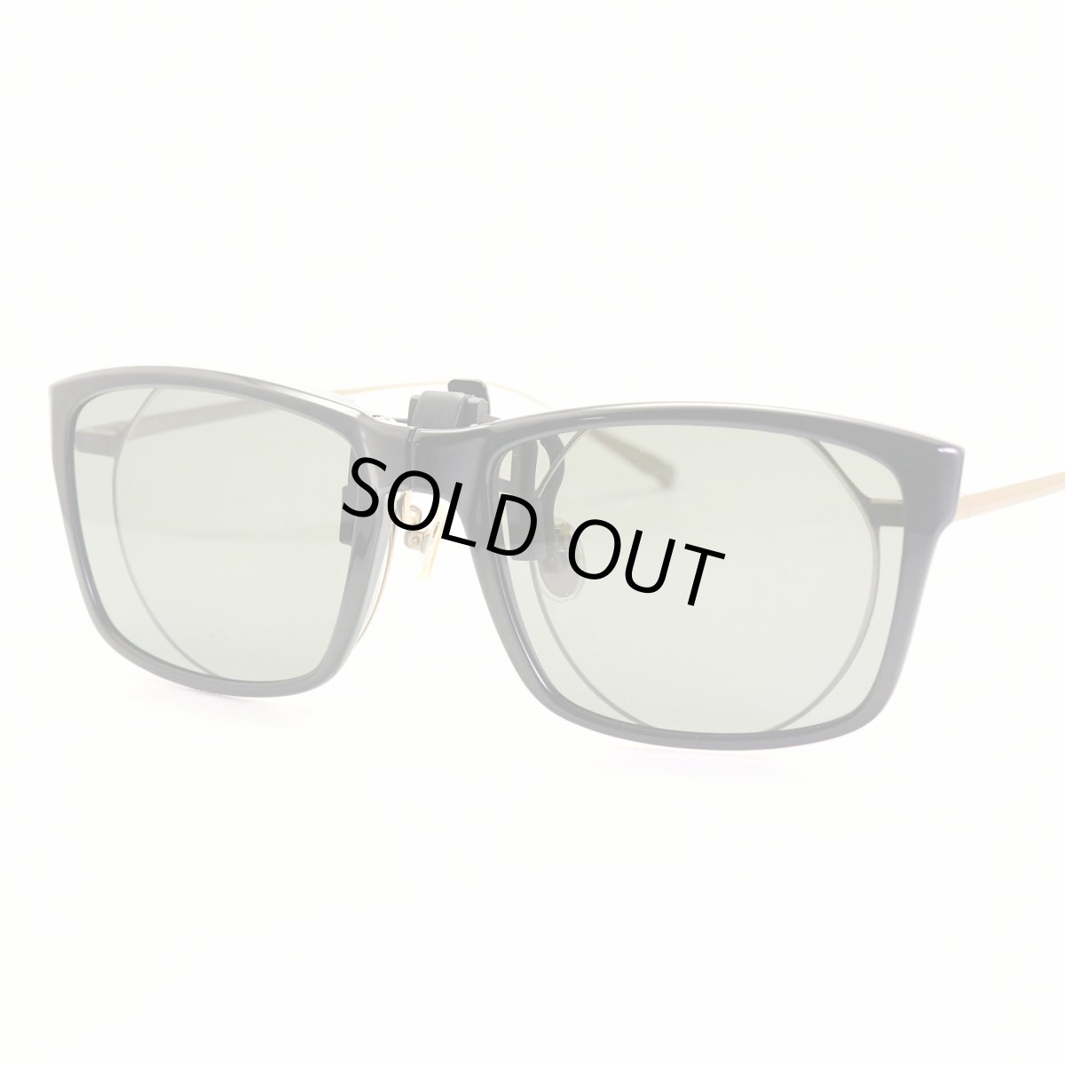 画像7: green glass グリーングラス 折りたたみクリップオンサングラス ブラックシャイニー/偏光グレー (7)