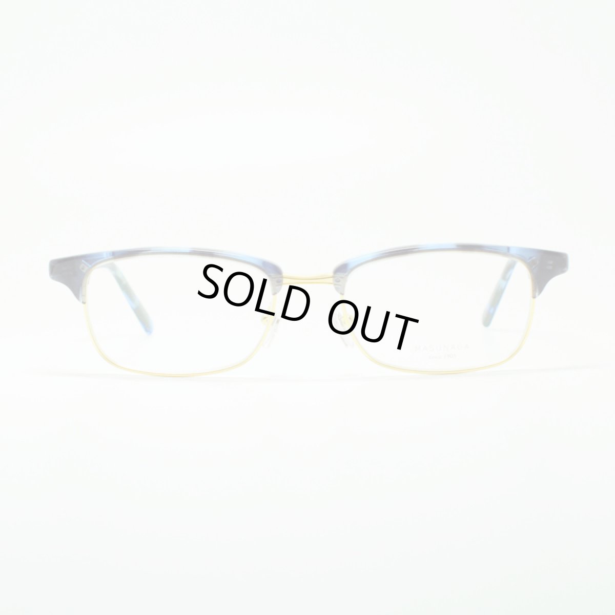 画像3: マスナガ ジー・エム・エス メガネフレーム MASUNAGA G.M.S. GMS-33-B1 ブルーデミ/ゴールド (3)