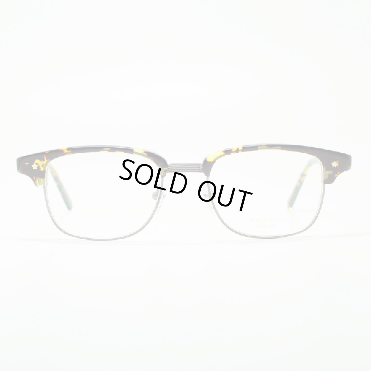 画像3: マスナガ ジー・エム・エス メガネフレーム MASUNAGA G.M.S. GMS-34-23-ONESTAR イエローデミ/アンテークゴールド (3)