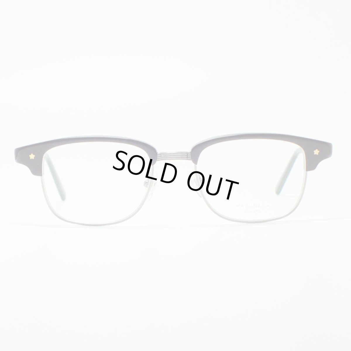 画像3: マスナガ ジー・エム・エス メガネフレーム MASUNAGA G.M.S. GMS-34-39-ONESTAR ブラック/アンティークシルバー (3)