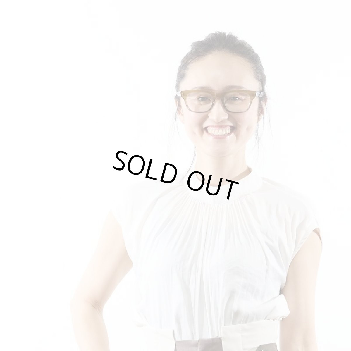 画像6: 増永眼鏡 MASUNAGA メガネフレーム 光輝 KOOKI 000-23 クリアブラウンハーフ＆ブラック/デモレンズ (6)