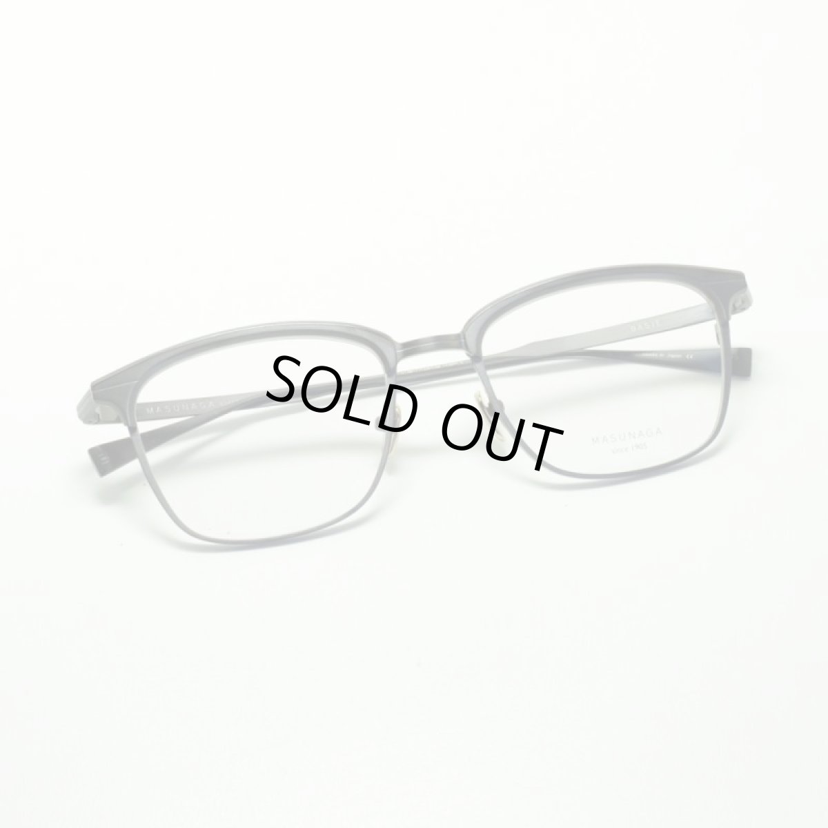 画像4: MASUNAGA since 1905 BASIE col-29 BLACK メガネ 眼鏡 めがね メンズ レディース おしゃれ ブランド 人気 おすすめ フレーム 流行り 度付き レンズ (4)