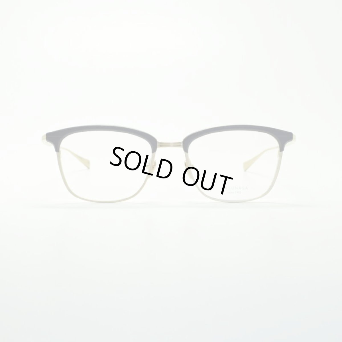 画像2: MASUNAGA since 1905 BASIE col-35 NAVY/GOLD メガネ 眼鏡 めがね メンズ レディース おしゃれ ブランド 人気 おすすめ フレーム 流行り 度付き レンズ (2)