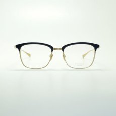 画像2: MASUNAGA since 1905 BASIE col-35 NAVY/GOLD メガネ 眼鏡 めがね メンズ レディース おしゃれ ブランド 人気 おすすめ フレーム 流行り 度付き レンズ (2)