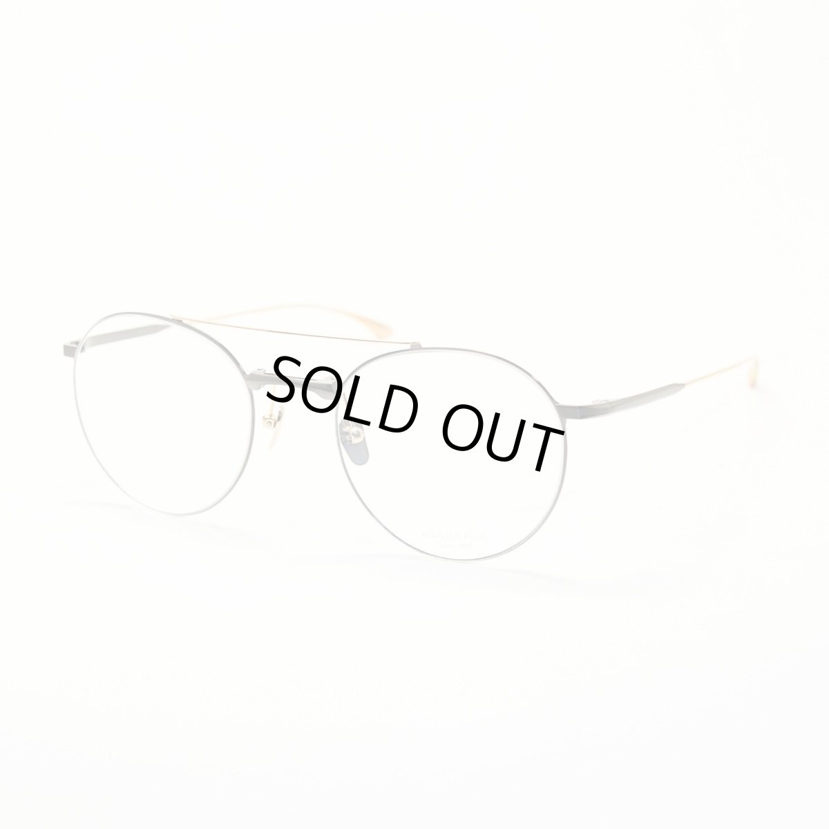 画像2: 増永眼鏡 MASUNAGA since 1905 BAY BRIDGE col-39 BK/GOLD (2)