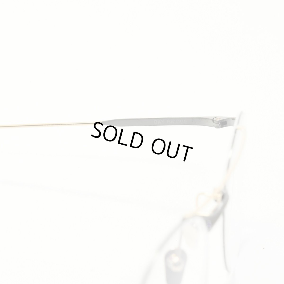 画像6: 増永眼鏡 MASUNAGA since 1905 BAY BRIDGE col-39 BK/GOLD (6)