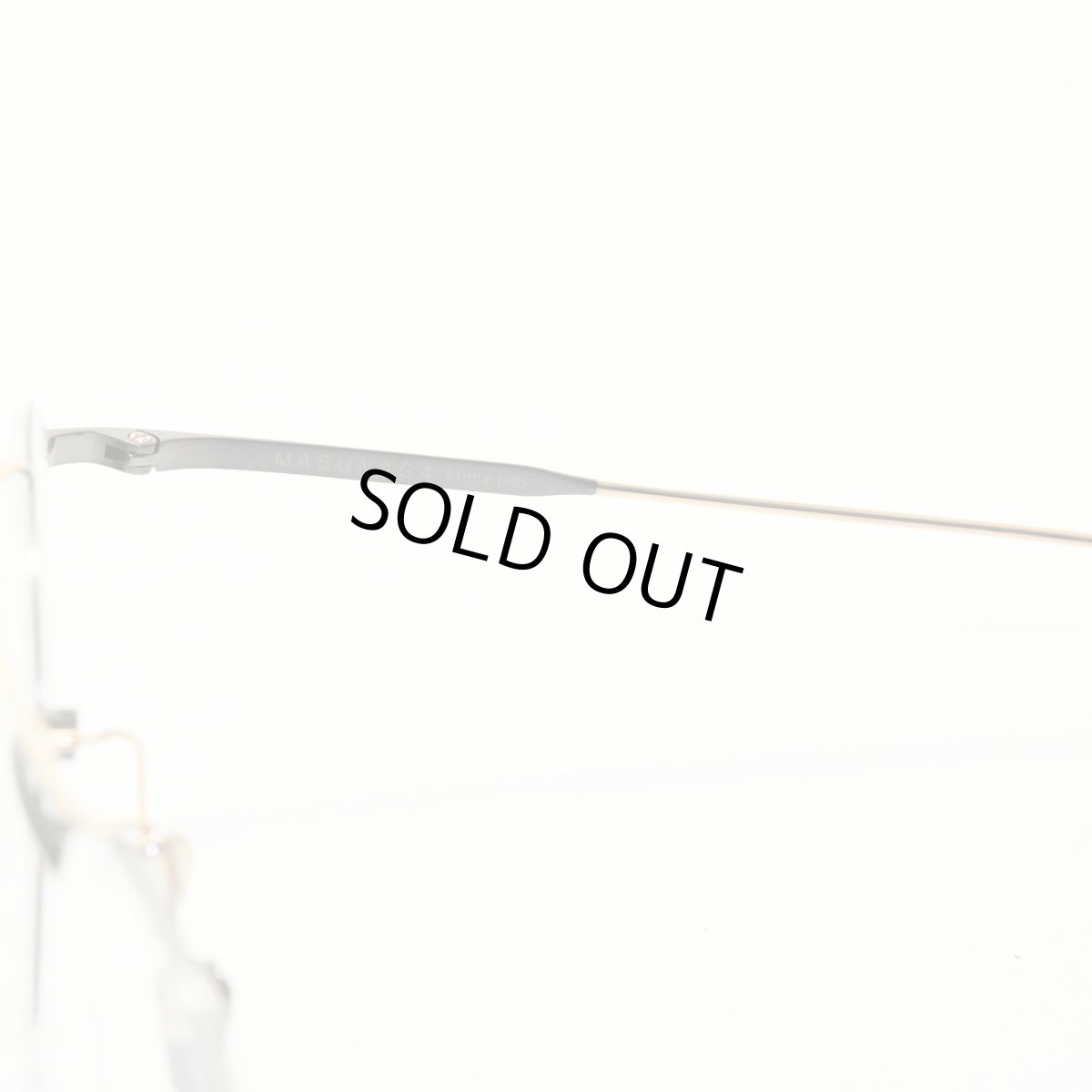 画像7: 増永眼鏡 MASUNAGA since 1905 BAY BRIDGE col-39 BK/GOLD (7)