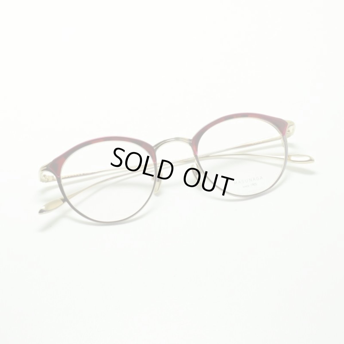 画像4: MASUNAGA since 1905 COCO col-27 RED/DEMI メガネ 眼鏡 めがね メンズ レディース おしゃれ ブランド 人気 おすすめ フレーム 流行り 度付き レンズ (4)