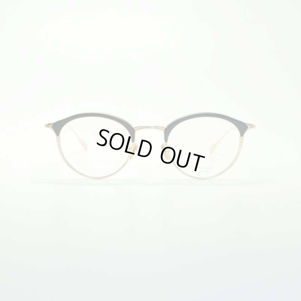 画像2: MASUNAGA since 1905 COCO col-39 BK/GP メガネ 眼鏡 めがね メンズ レディース おしゃれ ブランド 人気 おすすめ フレーム 流行り 度付き レンズ (2)