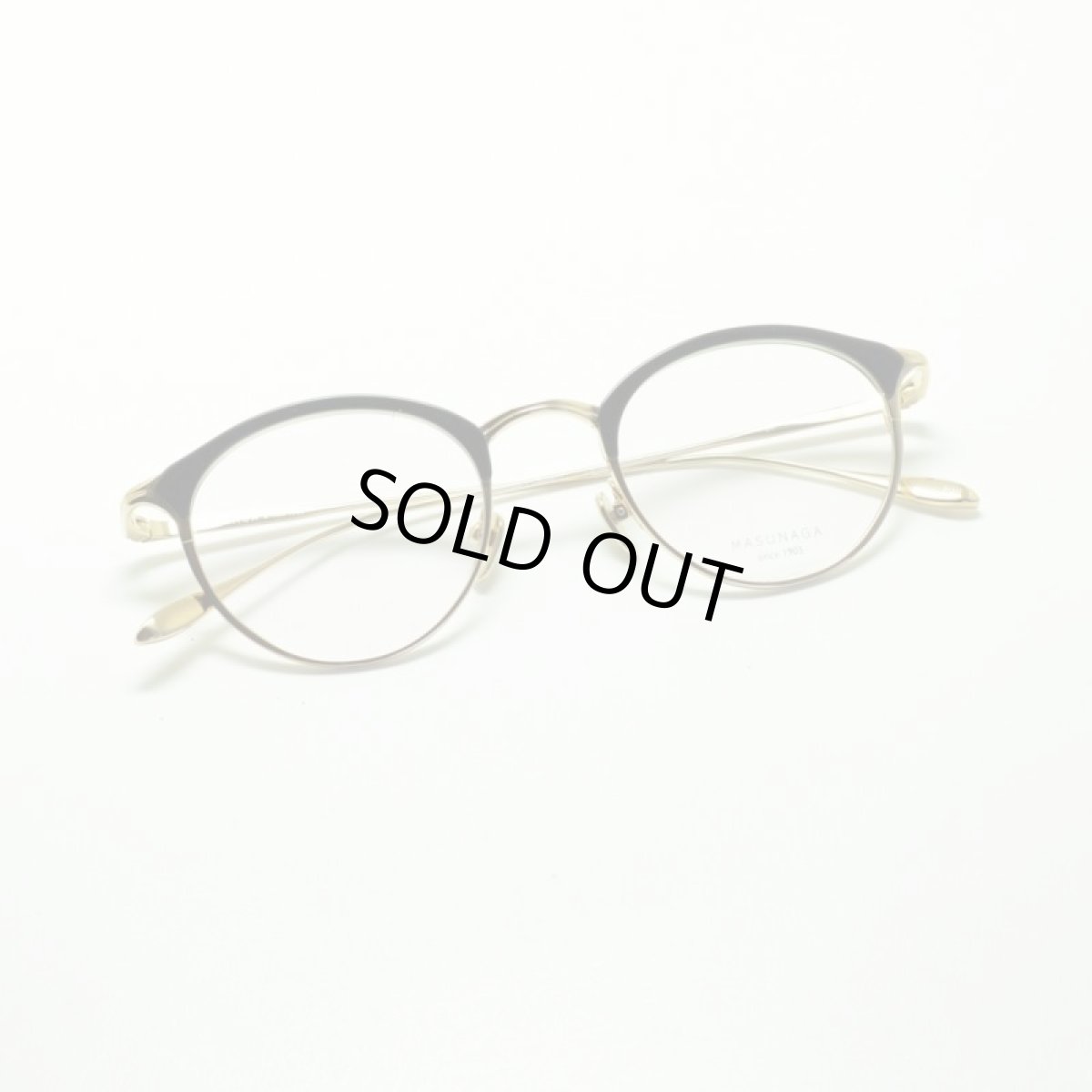 画像4: MASUNAGA since 1905 COCO col-39 BK/GP メガネ 眼鏡 めがね メンズ レディース おしゃれ ブランド 人気 おすすめ フレーム 流行り 度付き レンズ (4)