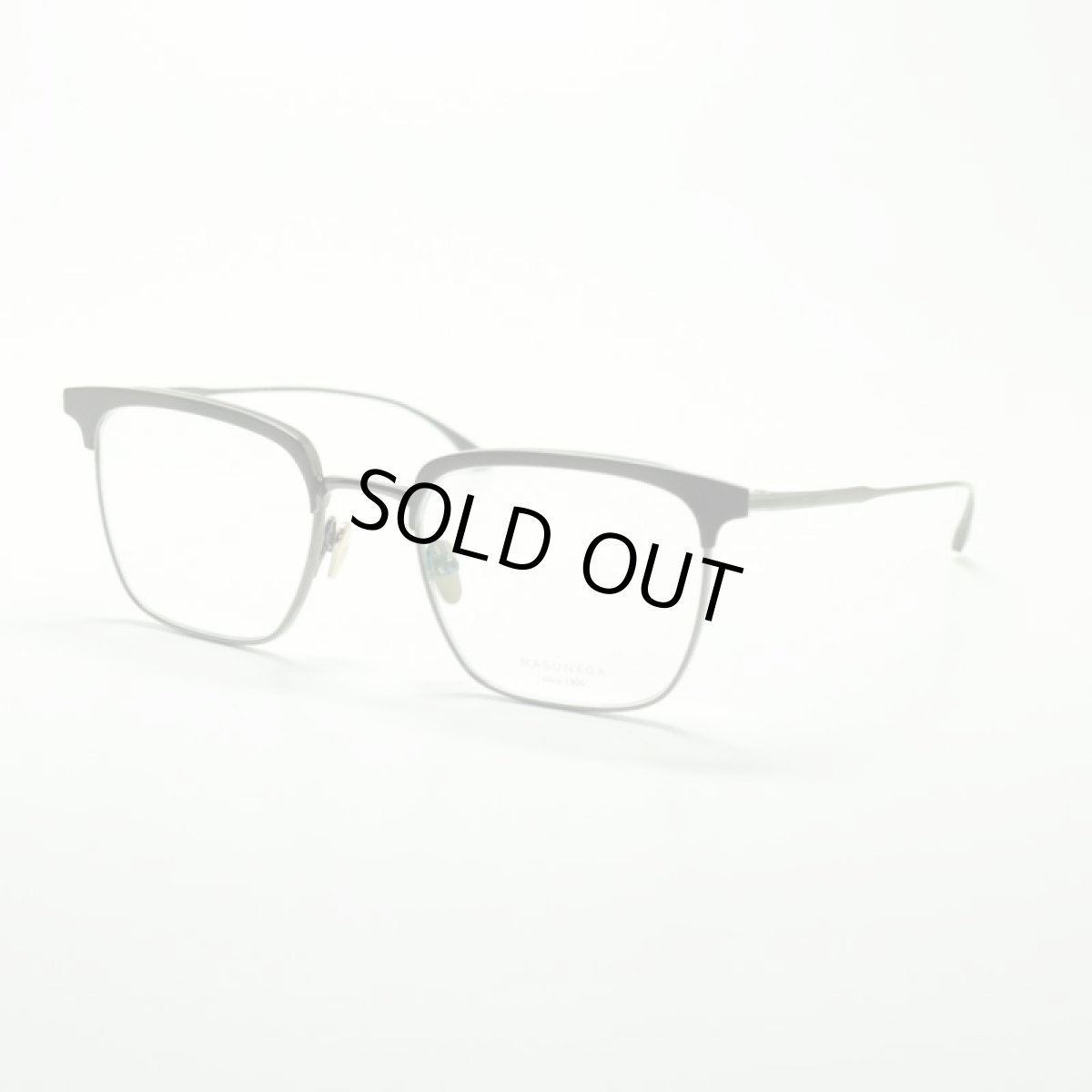 画像1: MASUNAGA since 1905 COLLINS col-39 BK/BK メガネ 眼鏡 めがね メンズ レディース おしゃれ ブランド 人気 おすすめ フレーム 流行り 度付き レンズ (1)