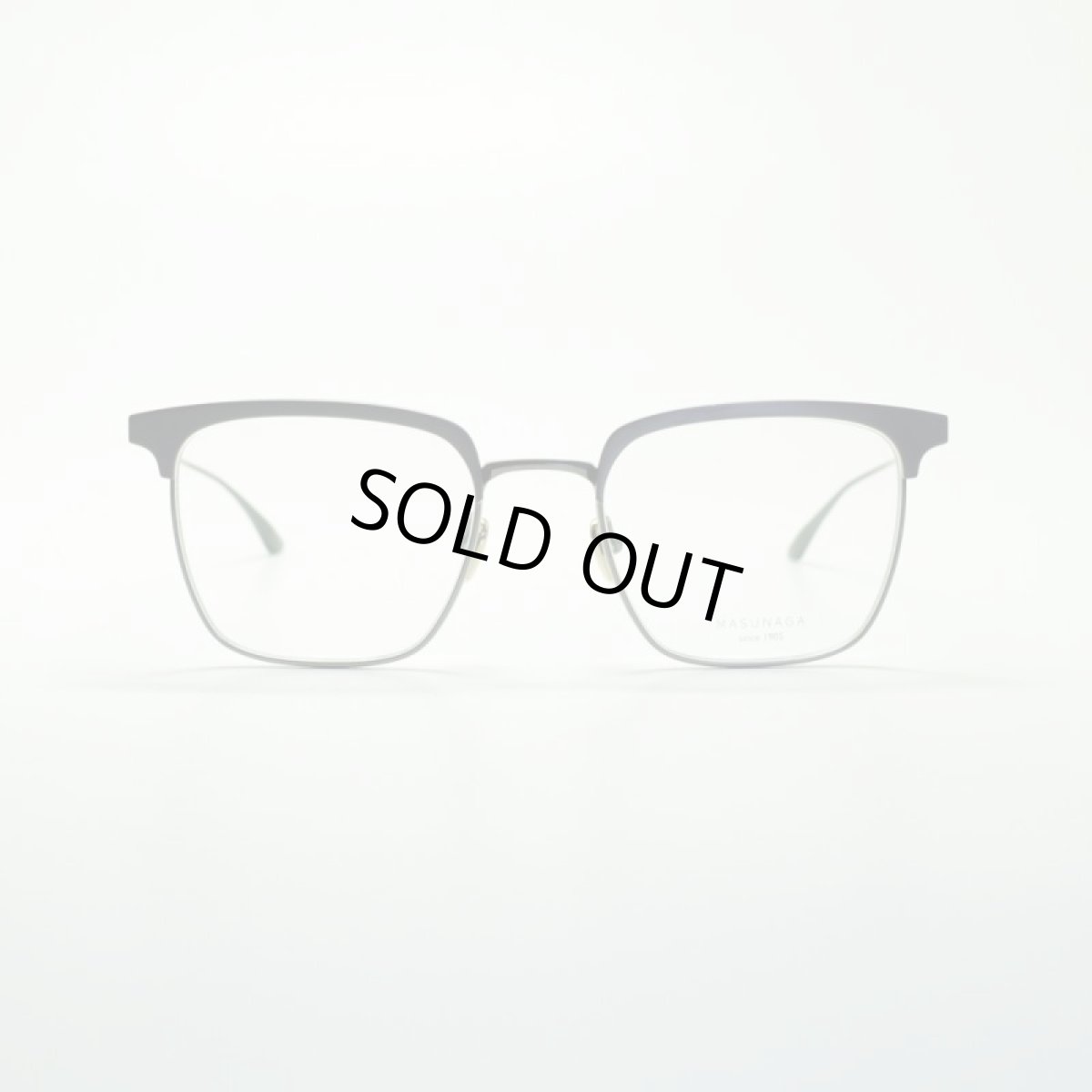 画像2: MASUNAGA since 1905 COLLINS col-39 BK/BK メガネ 眼鏡 めがね メンズ レディース おしゃれ ブランド 人気 おすすめ フレーム 流行り 度付き レンズ (2)