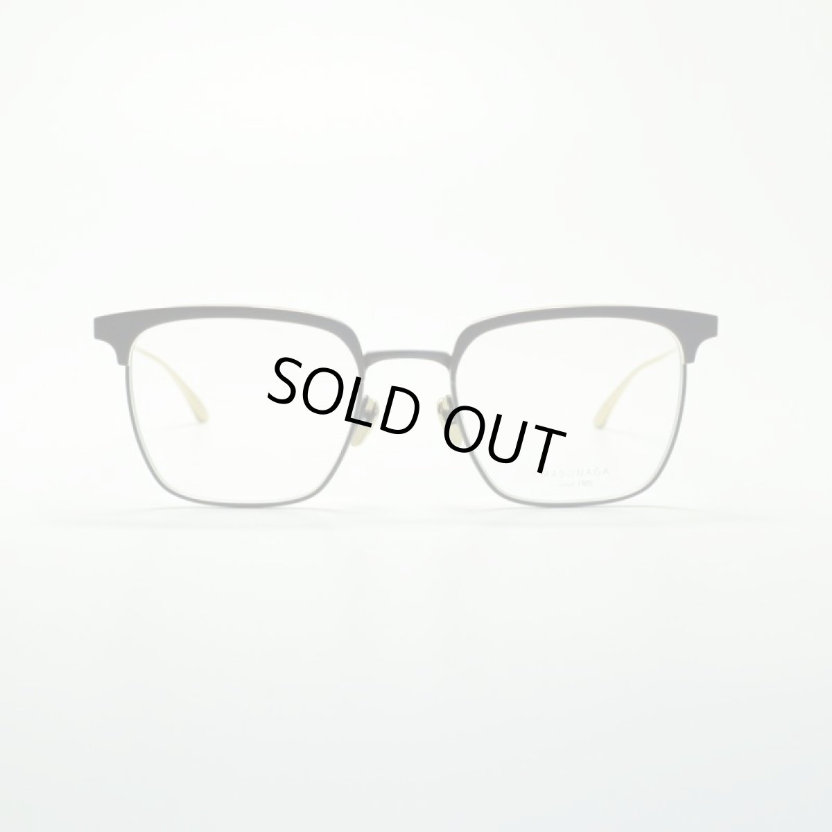 画像2: MASUNAGA since 1905 COLLINS col-49 BK/GOLD メガネ 眼鏡 めがね メンズ レディース おしゃれ ブランド 人気 おすすめ フレーム 流行り 度付き レンズ (2)