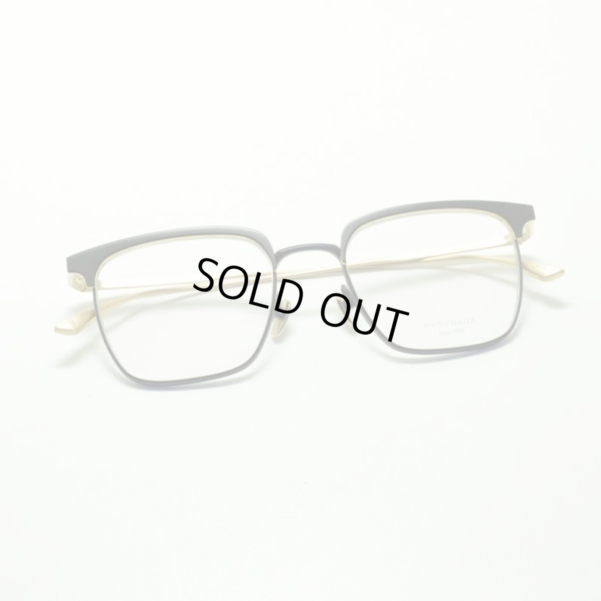 画像4: MASUNAGA since 1905 COLLINS col-49 BK/GOLD メガネ 眼鏡 めがね メンズ レディース おしゃれ ブランド 人気 おすすめ フレーム 流行り 度付き レンズ (4)