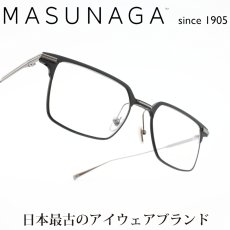 画像1: 増永眼鏡 MASUNAGA since 1905 CROSBY col-19 BLACK/GRY  (1)