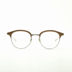 画像3: 増永眼鏡 MASUNAGA since 1905 ELLINGTON col-13 BROWN/GRY メガネ 眼鏡 めがね メンズ レディース おしゃれ ブランド 人気 おすすめ フレーム 流行り 度付き レンズ (3)