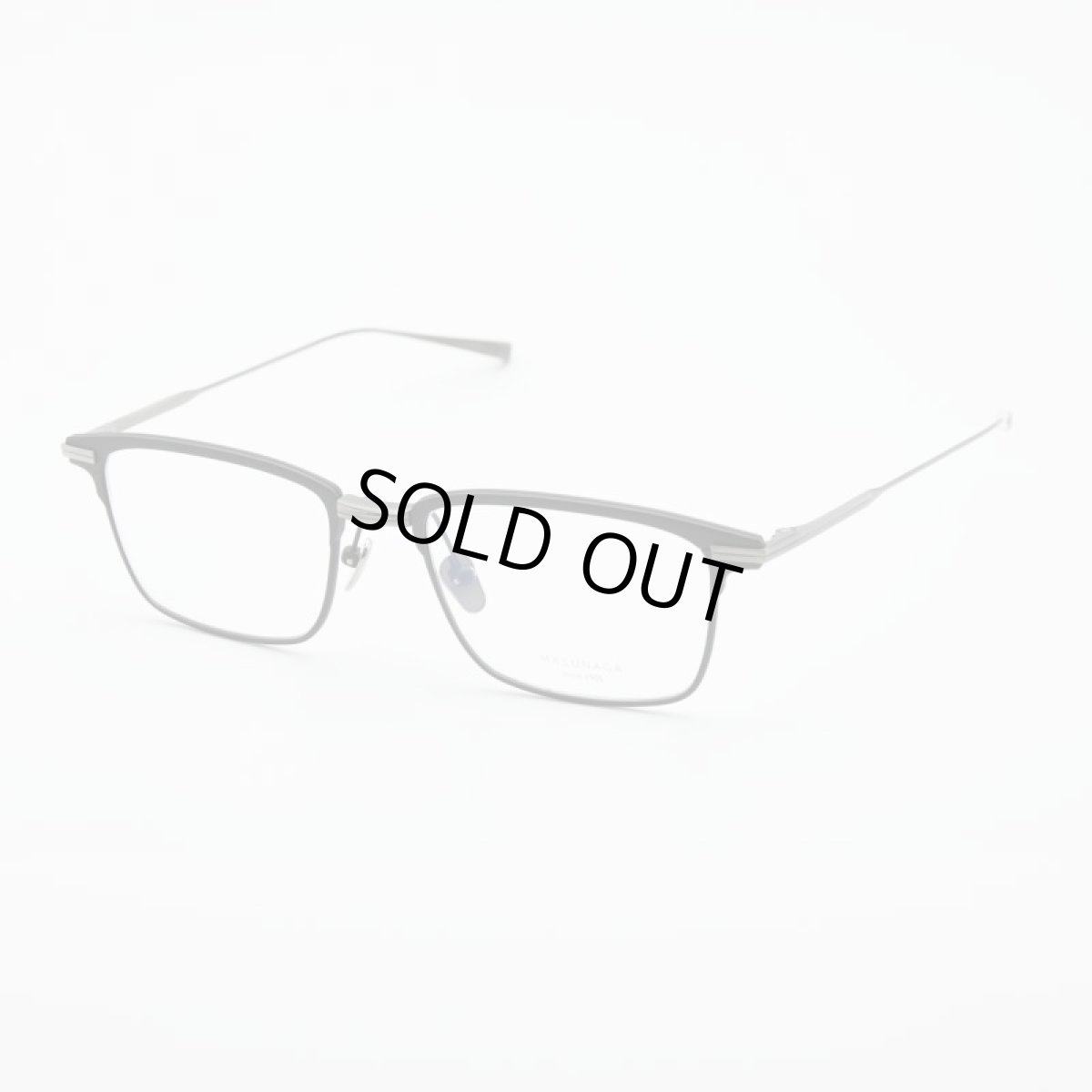 画像2: 増永眼鏡 MASUNAGA FRATIRON col-39 BLACK/GRY (2)