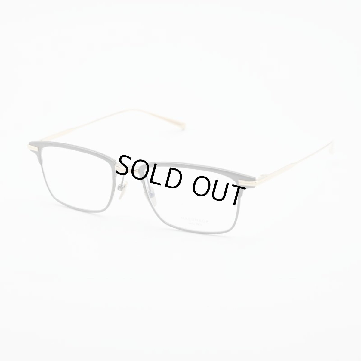 画像2: 増永眼鏡 MASUNAGA FRATIRON col-49 BLACK/GOLD (2)