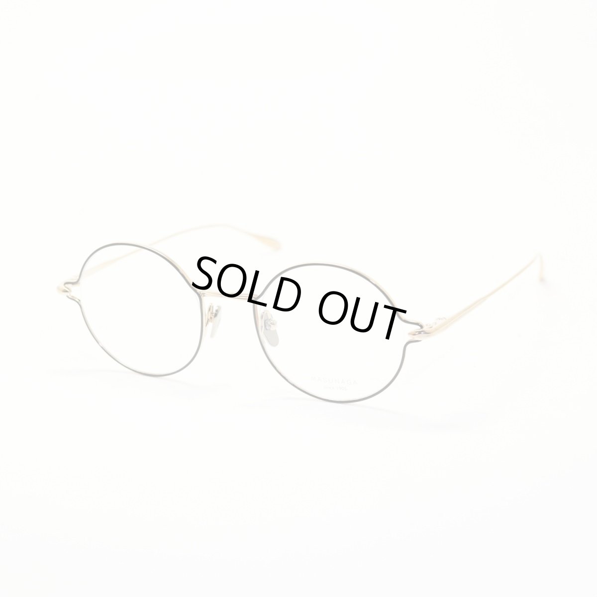 画像2: 増永眼鏡 MASUNAGA since 1905 FUTURA col-51 BLACK/GOLD (2)