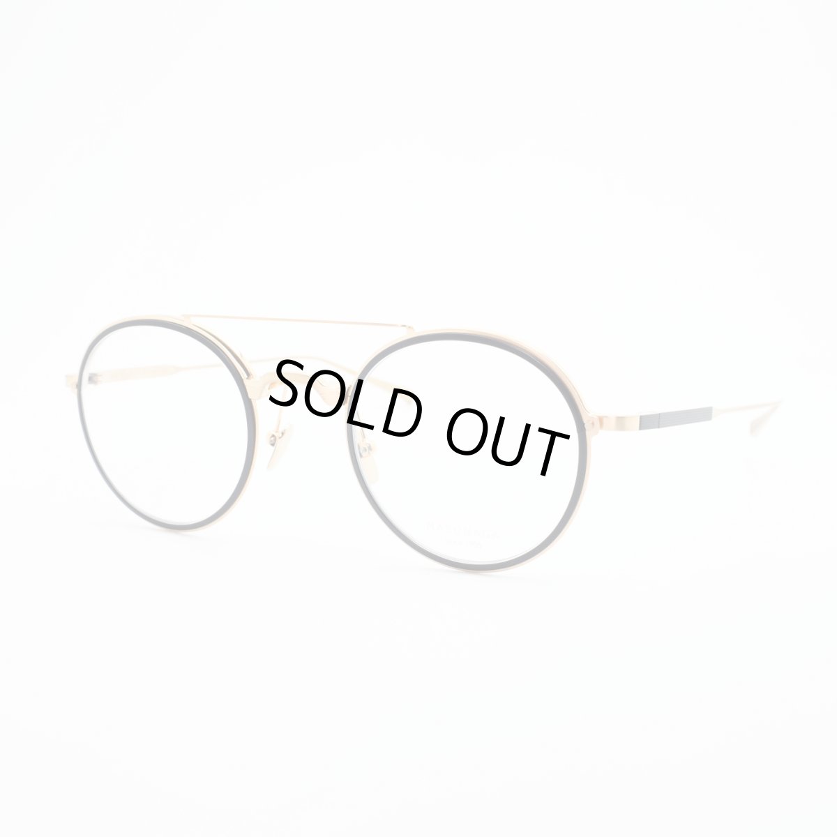 画像2: 増永眼鏡 MASUNAGA since 1905 GLIDE col-21 GOLD/NAVY  (2)