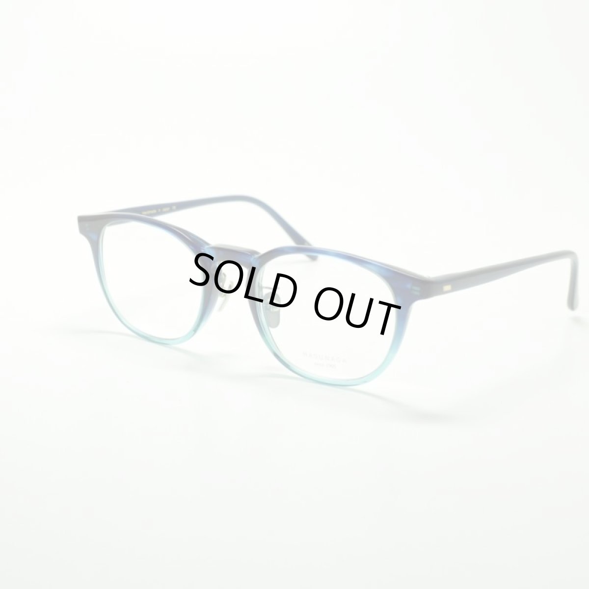 画像1: MASUNAGA GMS-07 col-45 DBL/SBL メガネ 眼鏡 めがね メンズ レディース おしゃれ ブランド 人気 おすすめ フレーム 流行り 度付き レンズ (1)