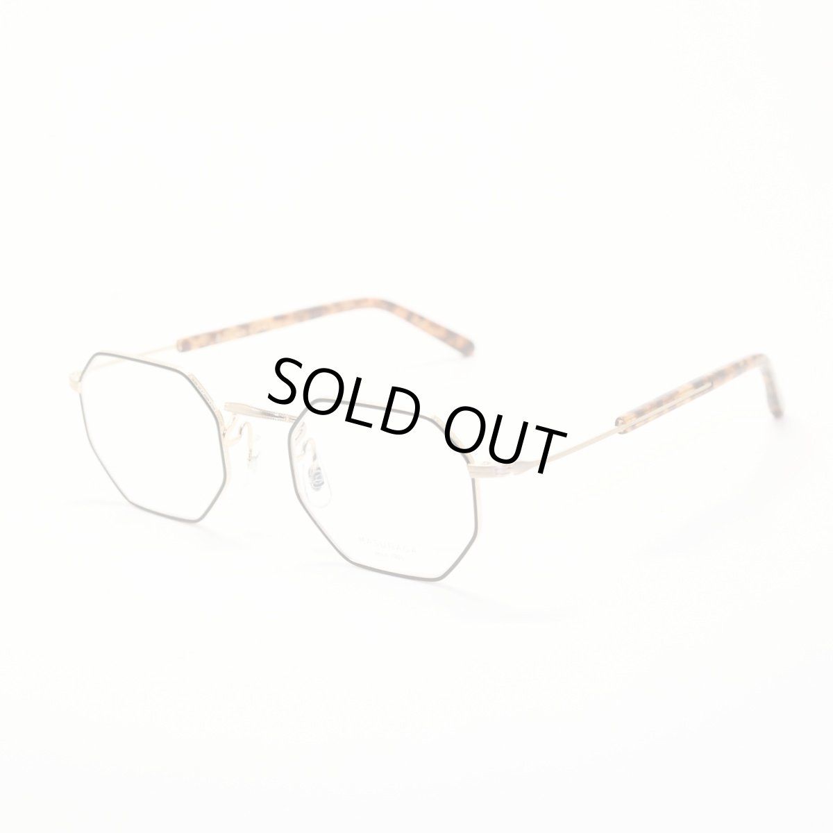 画像2: 増永眼鏡 MASUNAGA GMS 118 col-21 BK GP (2)